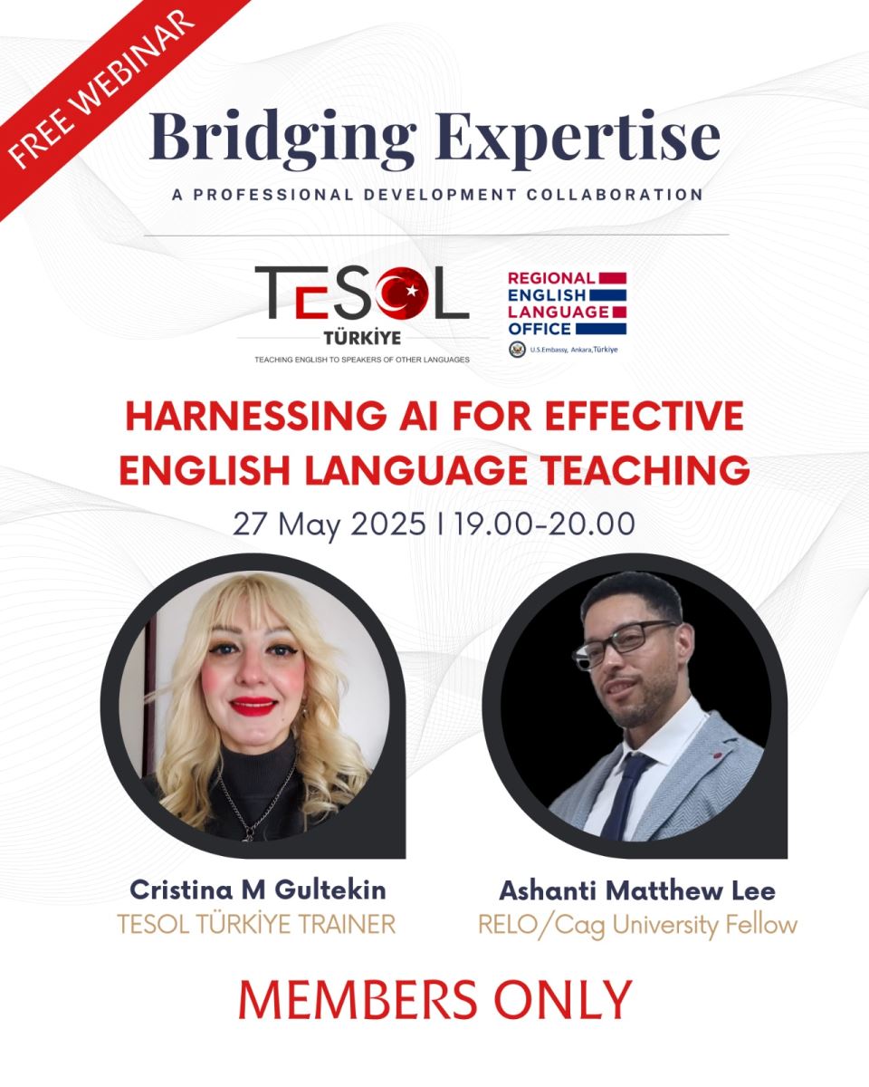 Free Webinar for TESOL Türkiye Members!
