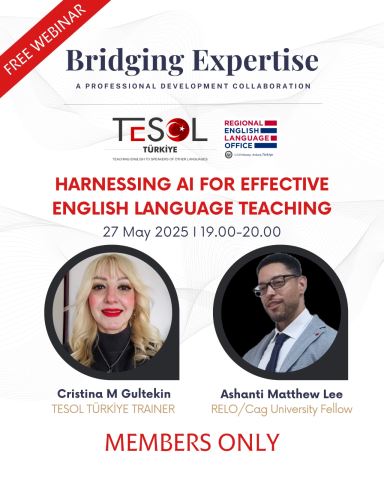 Free Webinar for TESOL Türkiye Members!