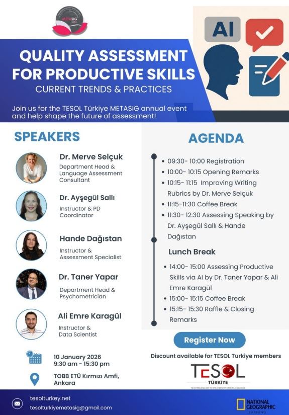 QUALITY ASSESSMENT FOR PRODUCTIVE SKILLS- CURRENT TRENDS AND PRACTICES by METASIG