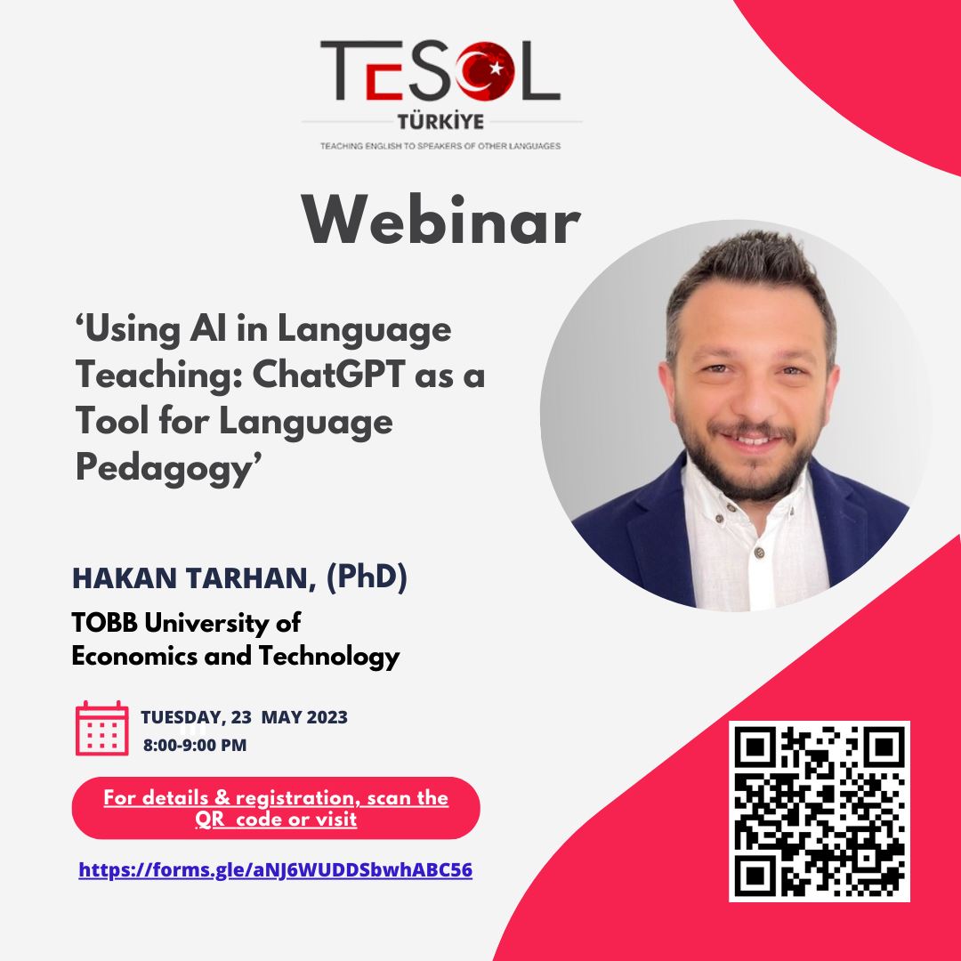 TESOL Türkiye Webinar: Using AI in Language Teaching