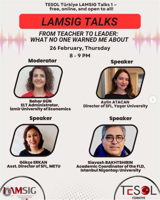 LAMSIG Talks Series Event 1 - From Teacher to Leader: What No One Warned Me About